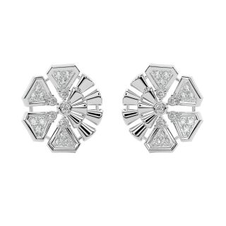 Octavia Round Diamond Stud Earrings